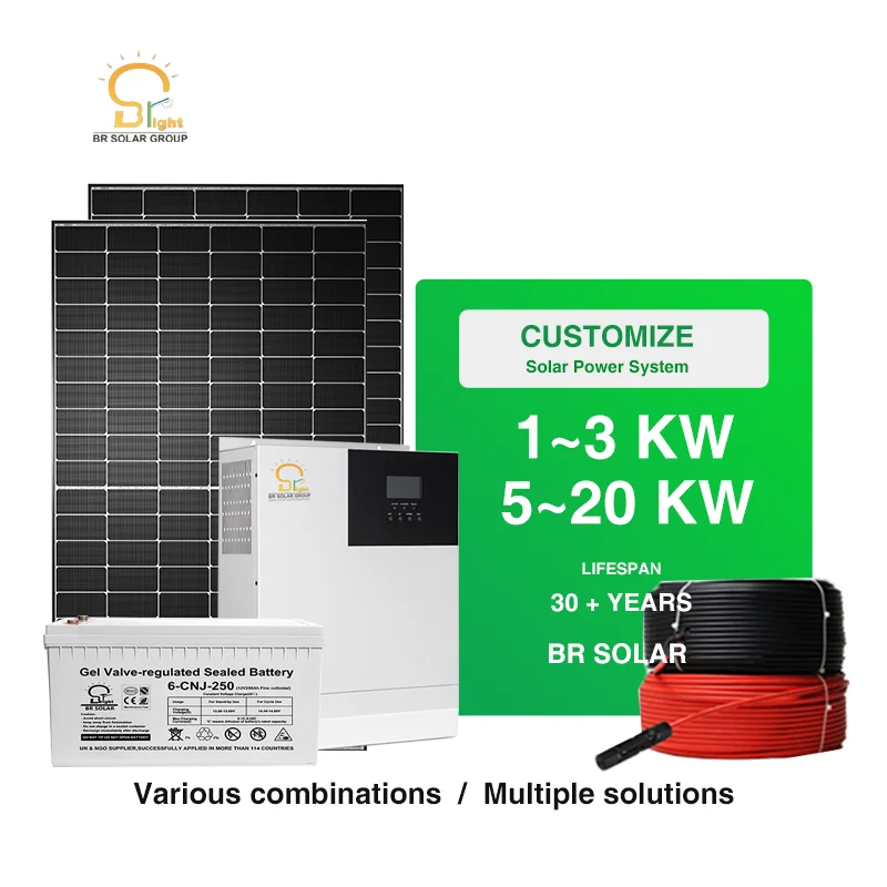SOLAR All in One Hybrid Grid & Off-Grid Solar Power System 5-30KW with Battery Storage for Home Appliances
SOLAR All in One Hybrid Grid & Off-Grid Solar Power System 5-30KW with Battery Storage for Home Appliances
