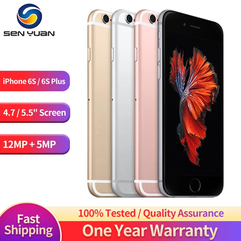 Original Apple iPhone 6S / 6S Plus Smartphone 4.7"/5.5" 2GB RAM 12MP Dual Core A9 4G LTE WIFI GPS 6SP Unlocked Mobile Cell Phone
Original Apple iPhone 6S / 6S Plus Smartphone 4.7"/5.5" 2GB RAM 12MP Dual Core A9 4G LTE WIFI GPS 6SP Unlocked Mobile Cell Phone