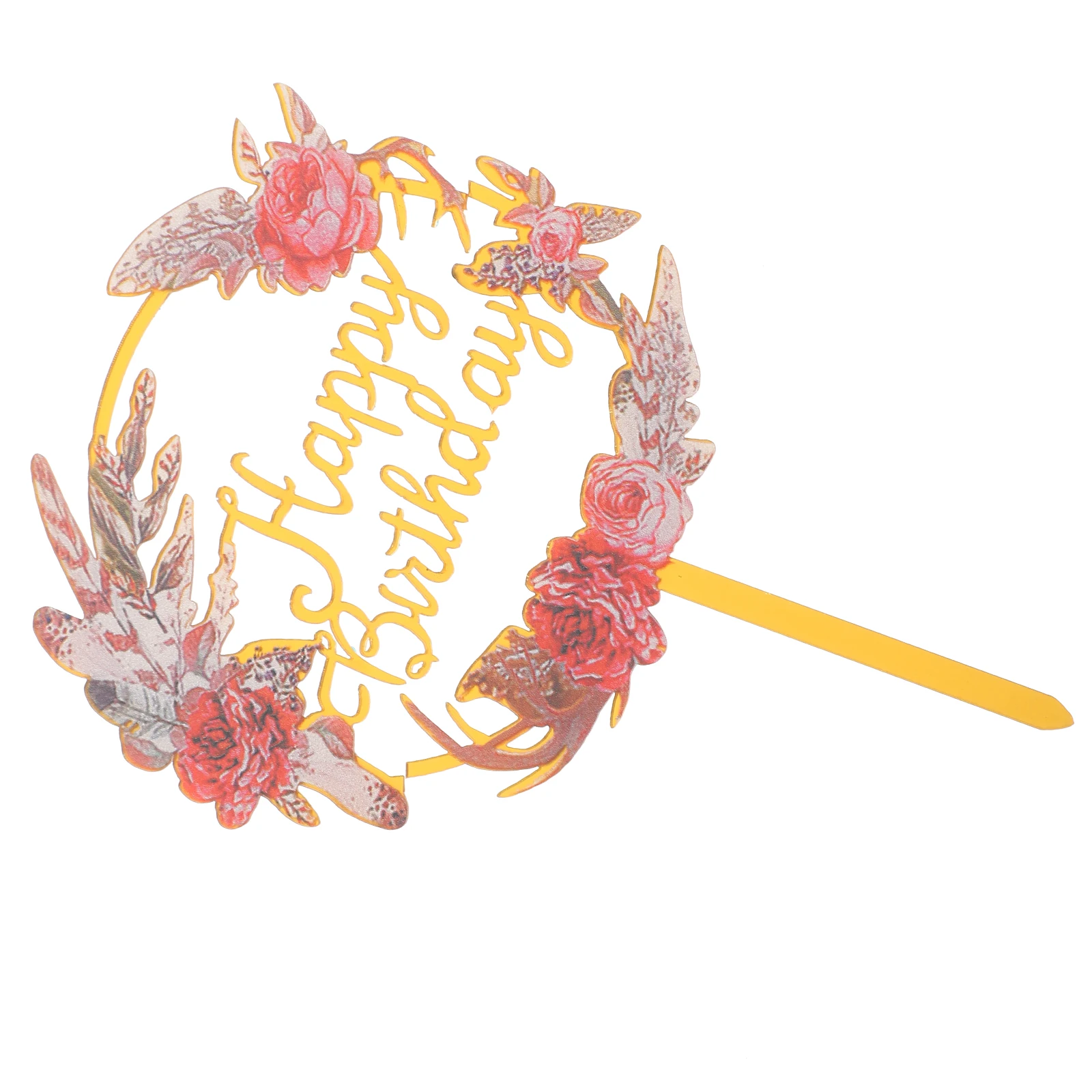 Birthday Cake Insert Cupcake Topper Decoration Compact Picks Acrylic Floral Design Happy Birthday Party Supplies Cake
Birthday Cake Insert Cupcake Topper Decoration Compact Picks Acrylic Floral Design Happy Birthday Party Supplies Cake