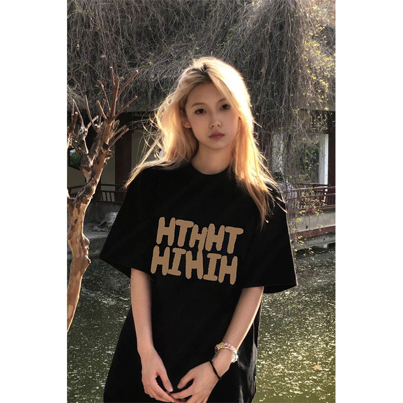 Women's T-Shirt American Style Short Sleeve Oversized Loose Lazy Couple Top Casual Versatile Half Sleeve Tee For Summer Daily
Women's T-Shirt American Style Short Sleeve Oversized Loose Lazy Couple Top Casual Versatile Half Sleeve Tee For Summer Daily