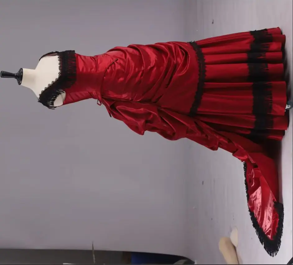 Vampire Red Off Shoulder Dress Victorian Gothic Steampunk Edwardian Evening Dress Vintage Vampire Wedding Dress Costume
Vampire Red Off Shoulder Dress Victorian Gothic Steampunk Edwardian Evening Dress Vintage Vampire Wedding Dress Costume