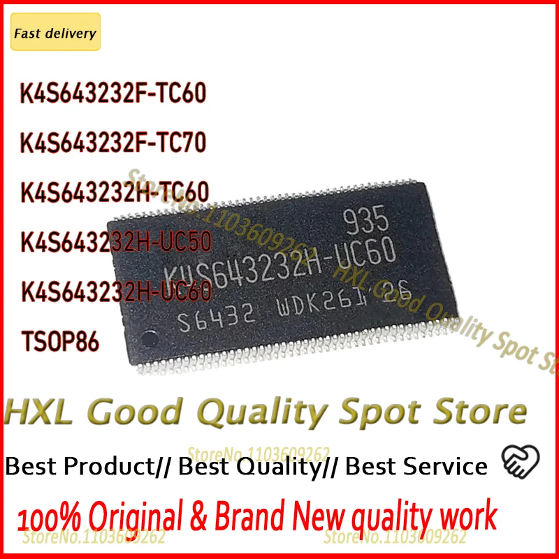 K4S643232F-TC60 10PCS K4S643232F-TC70 K4S643232H-TC60 K4S643232H-UC50 K4S643232H-UC60 K4S643232 K4S643232H TSOP86 K4S643232F
K4S643232F-TC60 10PCS K4S643232F-TC70 K4S643232H-TC60 K4S643232H-UC50 K4S643232H-UC60 K4S643232 K4S643232H TSOP86 K4S643232F