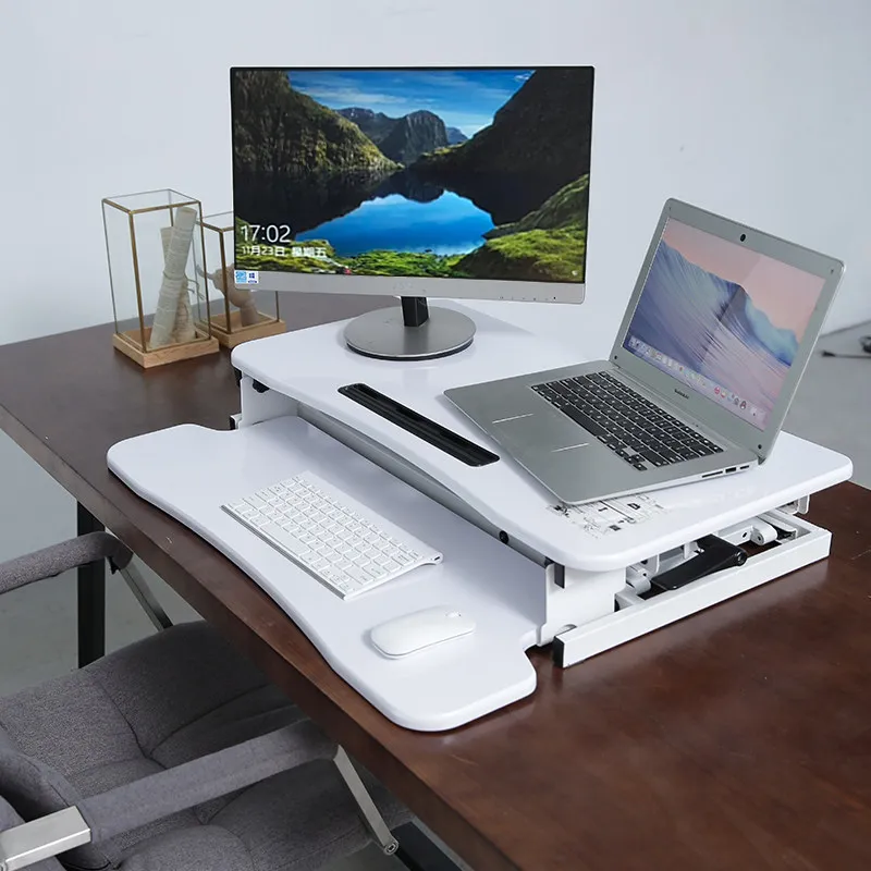 Standing computer lifting table Notebook heightening rack Foldable mobile workbench Adjusting table table Free installation
Standing computer lifting table Notebook heightening rack Foldable mobile workbench Adjusting table table Free installation