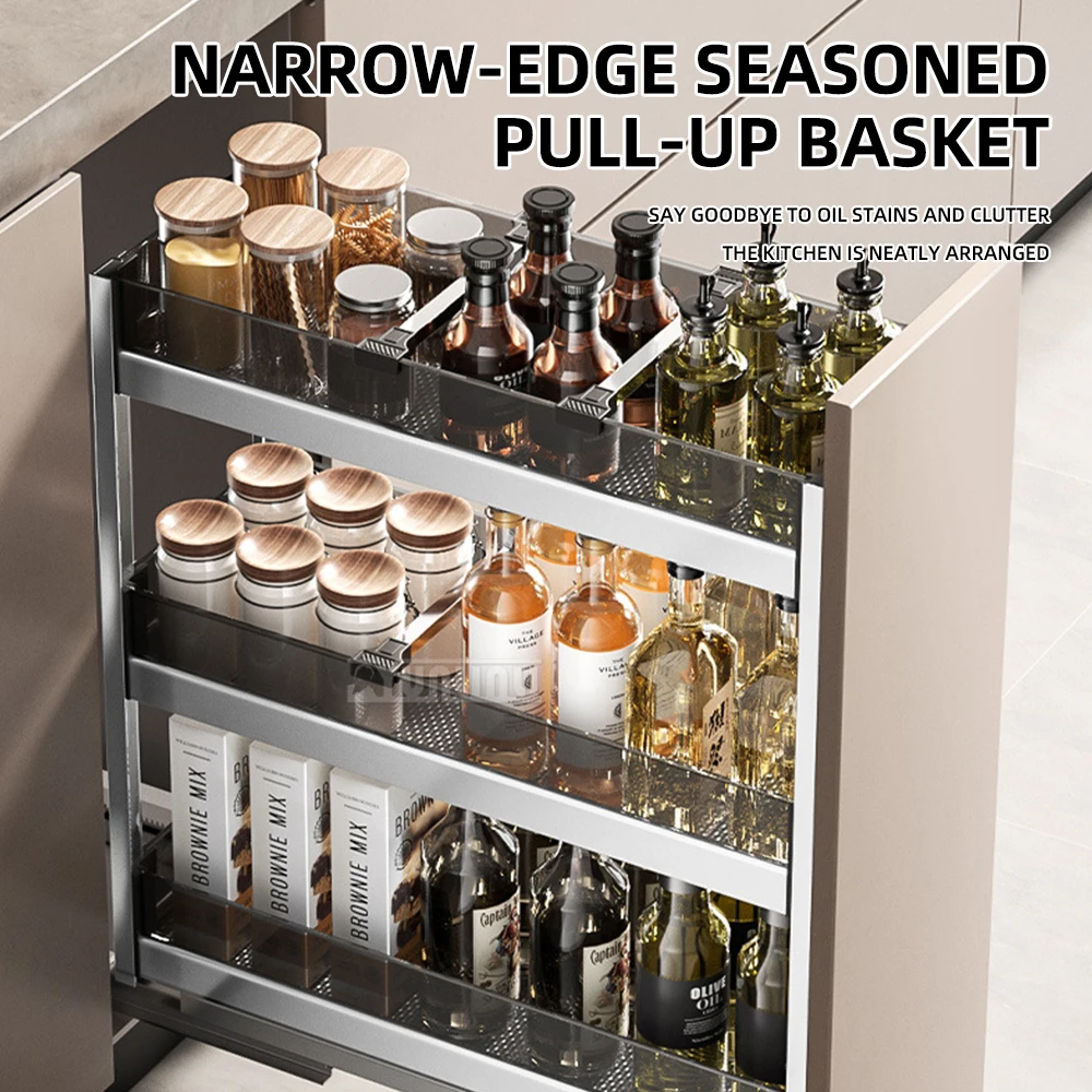 Kitchen Cabinet Spice Pull Out Organizer, 3 Tier Drawer Insert for Cabinet Renovation
Kitchen Cabinet Spice Pull Out Organizer, 3 Tier Drawer Insert for Cabinet Renovation