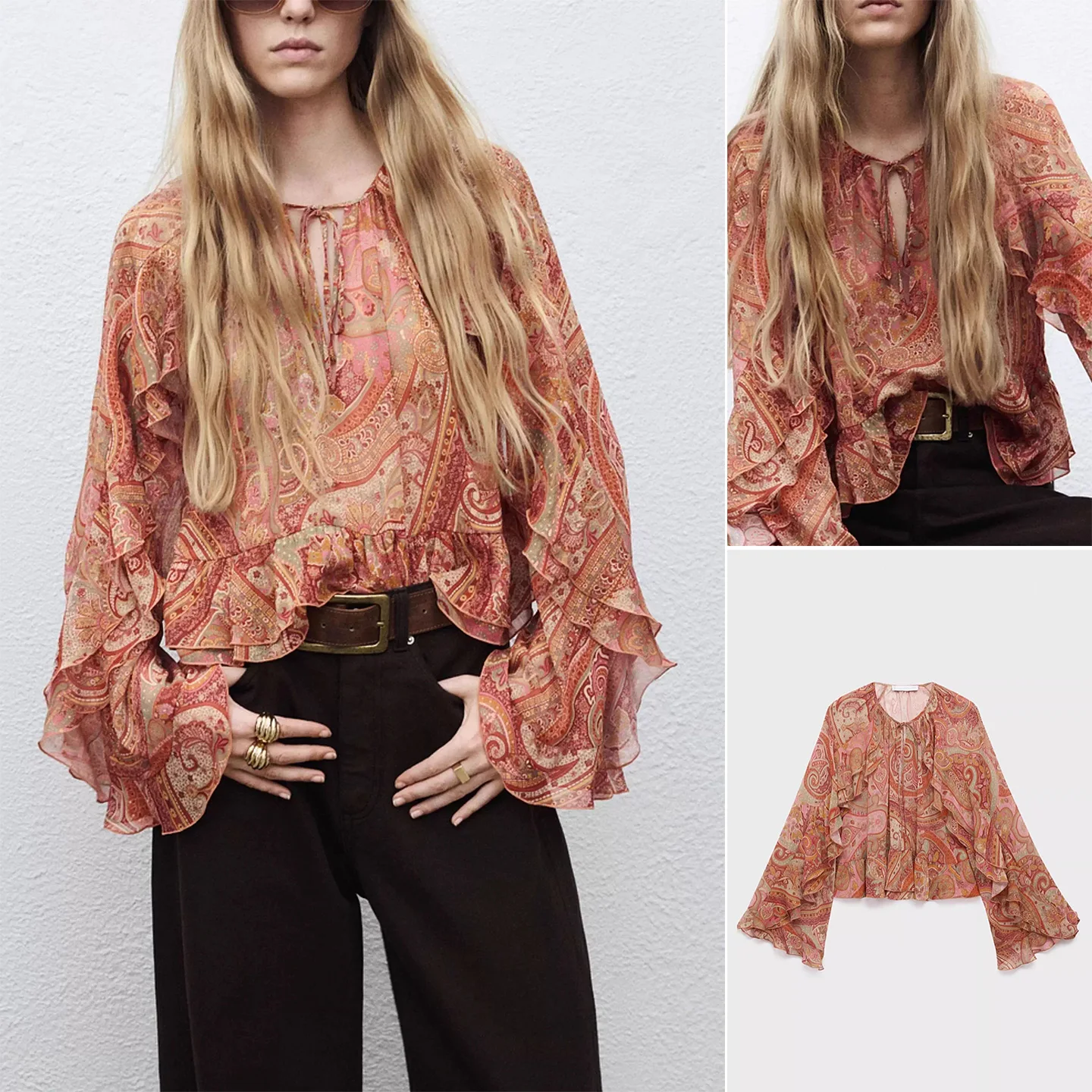 Свободная женская рубашка с длинным рукавом и круглым вырезом, с принтом пейсли, осенняя модная, дышащая, из полиэстера, с расклешенным низом
Свободная женская рубашка с длинным рукавом и круглым вырезом, с принтом пейсли, осенняя модная, дышащая, из полиэстера, с расклешенным низом