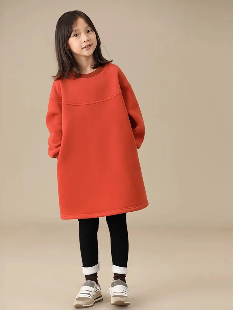 Winter Autumn Kids Girl Dress Hooded Warm Children's Clothing Thicken Fleece Loose Dress Long Sleeve Toddler Girl Outerwear
Winter Autumn Kids Girl Dress Hooded Warm Children's Clothing Thicken Fleece Loose Dress Long Sleeve Toddler Girl Outerwear