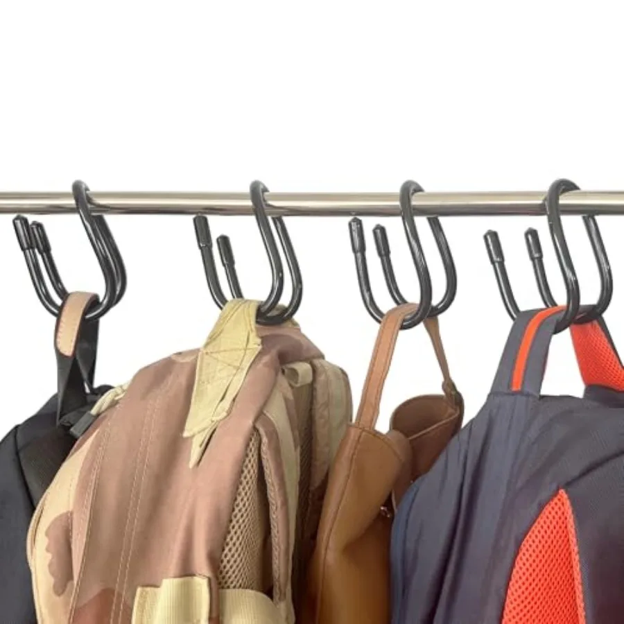 4 Pack Handbag Backpack Purse Hanger Hook Over The Closet Rod for Scarves, Men's Ties, Women's Shawls, Belts, Handbags, Wristle
4 Pack Handbag Backpack Purse Hanger Hook Over The Closet Rod for Scarves, Men's Ties, Women's Shawls, Belts, Handbags, Wristle