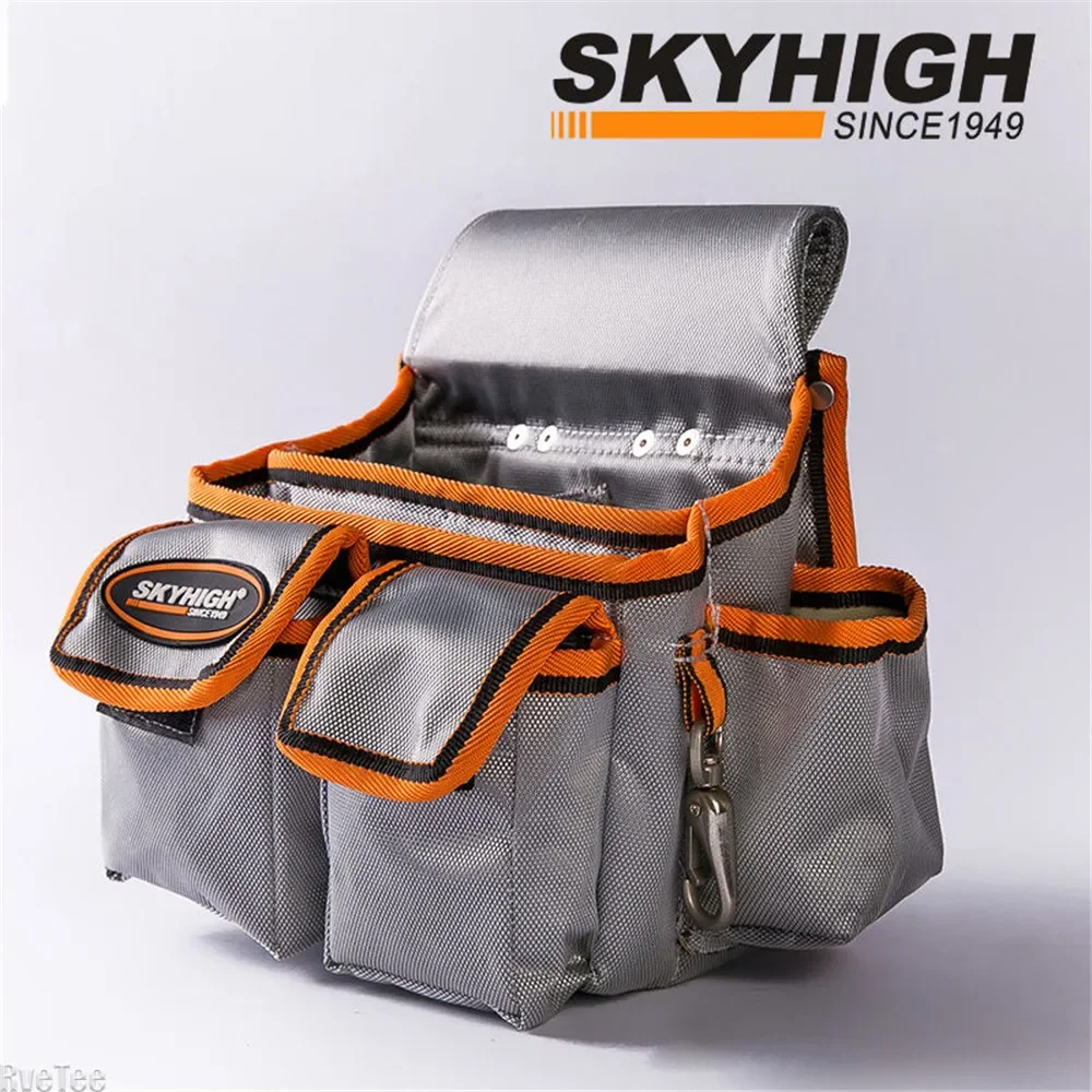 High Quality Oxford Cloth Silver Tool Waist Bag Organizer for Electrician Tools Carpenter Mechanic Tool Pouch Man Gift
High Quality Oxford Cloth Silver Tool Waist Bag Organizer for Electrician Tools Carpenter Mechanic Tool Pouch Man Gift