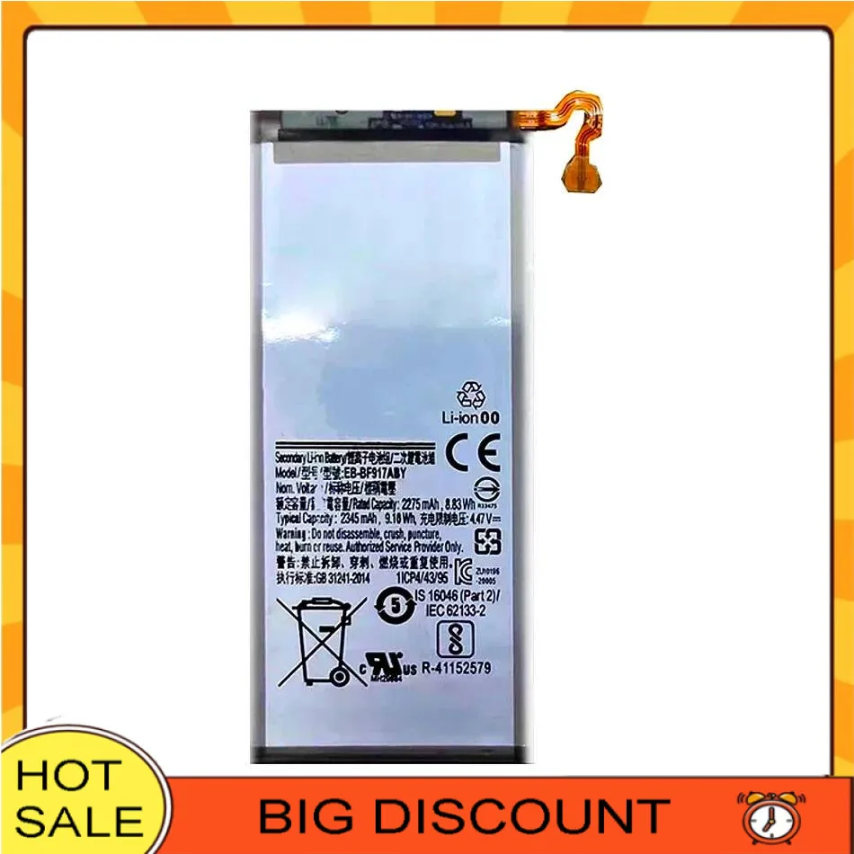 Mobile Phone Battery For Samsung Galaxy Z Fold 2 Fold2 5G SM-F916 High Capacity EB-BF917ABY 2275Mah High-Efficiency
Mobile Phone Battery For Samsung Galaxy Z Fold 2 Fold2 5G SM-F916 High Capacity EB-BF917ABY 2275Mah High-Efficiency