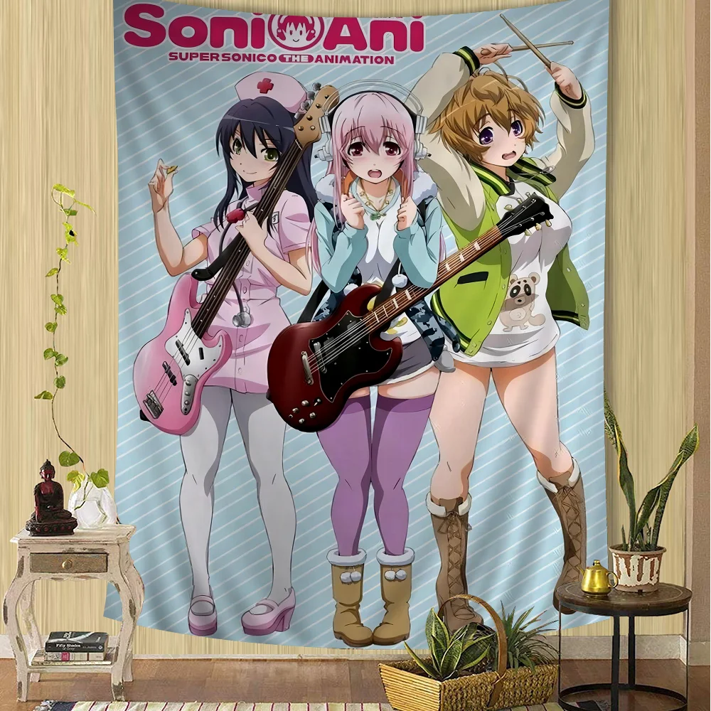 Home Dorm Decor Kawaii Room Decor Super Sonico Hippie Wall Hanging Tapestries for Living Room
Home Dorm Decor Kawaii Room Decor Super Sonico Hippie Wall Hanging Tapestries for Living Room
