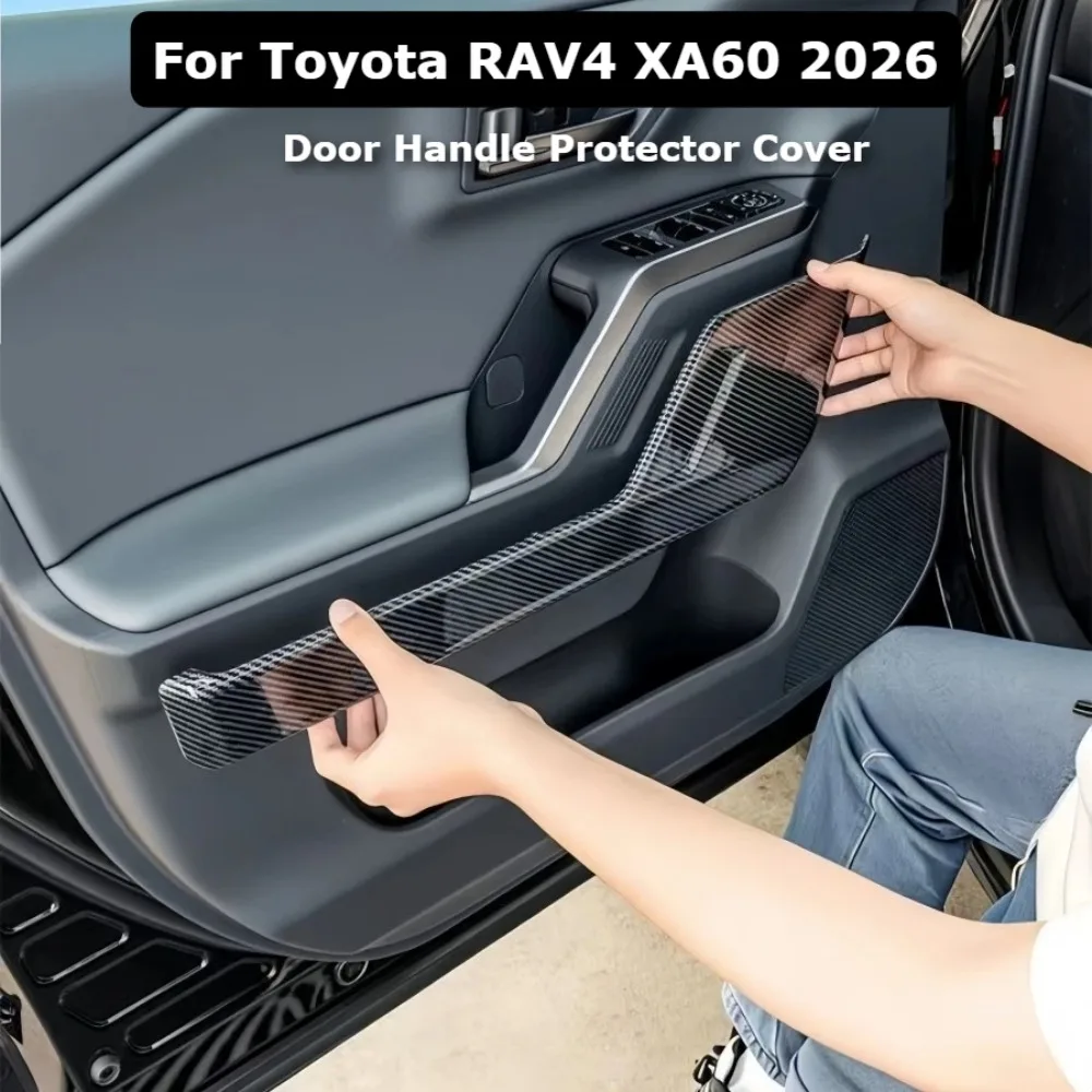 Fit For Toyota RAV4 XA60 2026 Carbon Fiber Grain Door Handle Protector Cover Interior Door Armrest Bowl Decorative Trim
Fit For Toyota RAV4 XA60 2026 Carbon Fiber Grain Door Handle Protector Cover Interior Door Armrest Bowl Decorative Trim