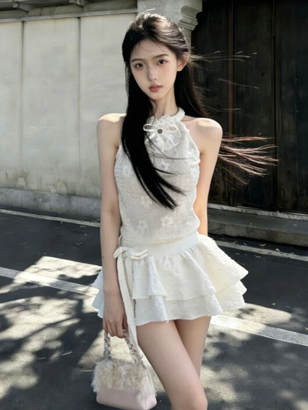 Sexy Spicy Girl Pure Desire Fashion Set Unique Beautiful Halter Top Half Skirt Two Piece Set Summer 2026 Casual Style Cotton
Sexy Spicy Girl Pure Desire Fashion Set Unique Beautiful Halter Top Half Skirt Two Piece Set Summer 2026 Casual Style Cotton