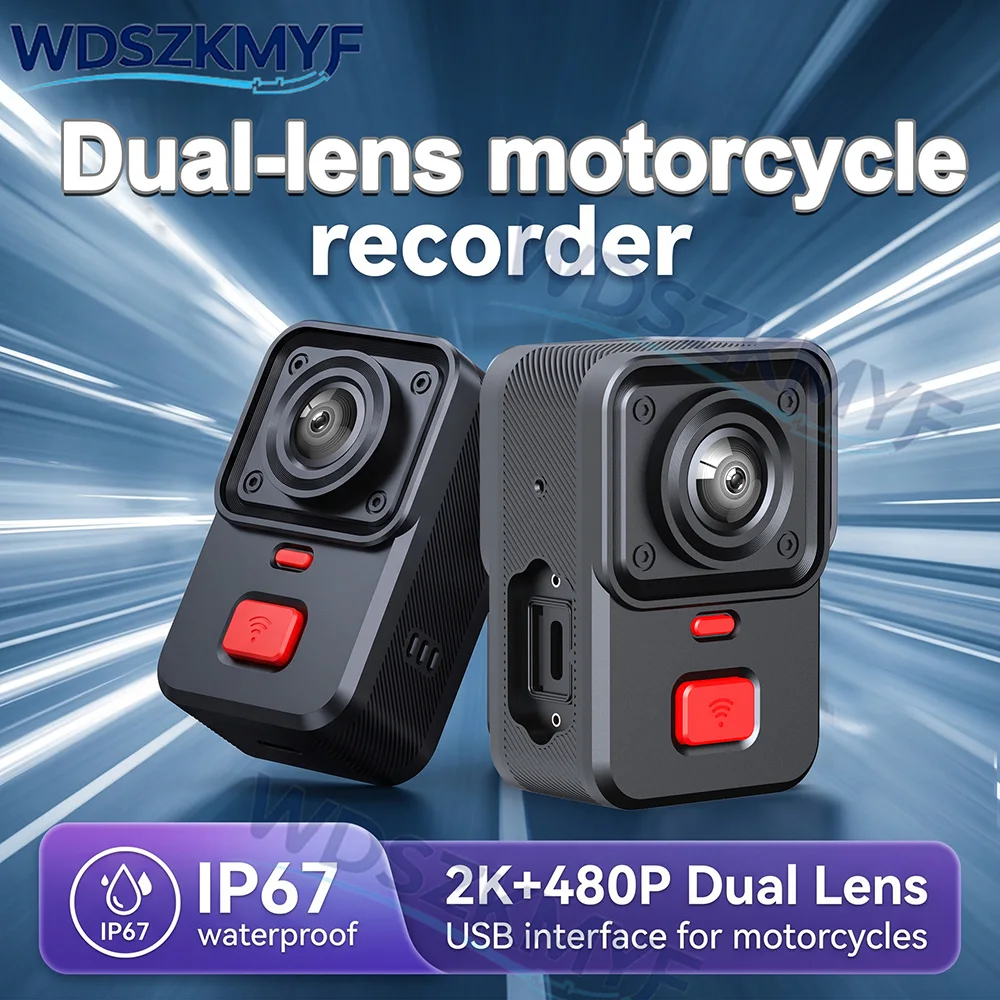 New Motorcycle Dual DVR WiFi Smart Connect 1440P GPS Action Camera Recorder Front & inside view Waterproof Motorcycle Dash Cam
New Motorcycle Dual DVR WiFi Smart Connect 1440P GPS Action Camera Recorder Front & inside view Waterproof Motorcycle Dash Cam