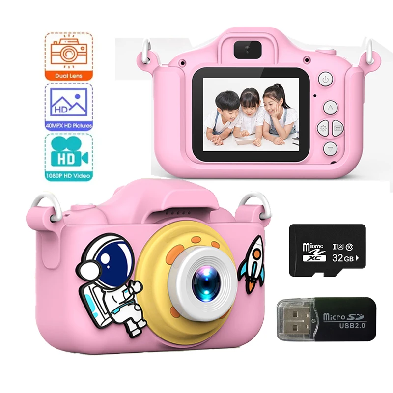 Kids Camera Digital Dual Camera HD 1080P Video Camera Toys Mini Cam Color Display Children Birthday Gift Kids Toys For Kids
Kids Camera Digital Dual Camera HD 1080P Video Camera Toys Mini Cam Color Display Children Birthday Gift Kids Toys For Kids