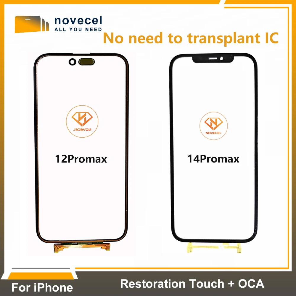 New Restoration Touch Screen with OCA For iPhone 14Pro Max 12 Pro Max Replacement No Need Transplant IC Directly On Bonding Part
New Restoration Touch Screen with OCA For iPhone 14Pro Max 12 Pro Max Replacement No Need Transplant IC Directly On Bonding Part