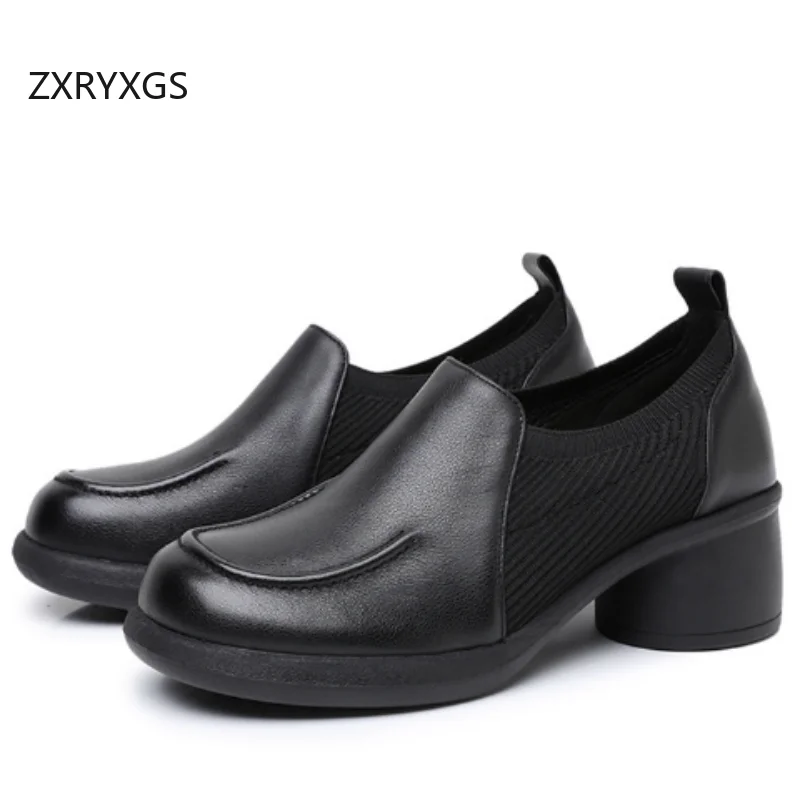 ZXRYXGS удобная элегантная женская модная обувь из натуральной кожи с круглым носком и круглым носком на среднем каблуке
ZXRYXGS удобная элегантная женская модная обувь из натуральной кожи с круглым носком и круглым носком на среднем каблуке