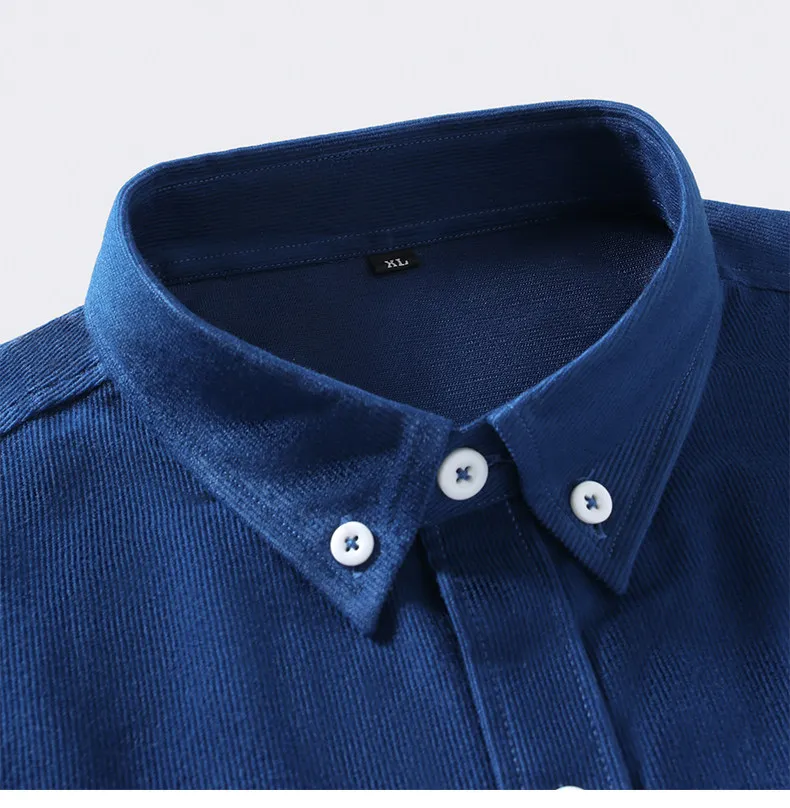 Spring and Autumn Men's Blue Long-sleeved Shirt, Corduroy Fabric Shirts, Available in Red, Black, White, Green and Yellow.
Spring and Autumn Men's Blue Long-sleeved Shirt, Corduroy Fabric Shirts, Available in Red, Black, White, Green and Yellow.