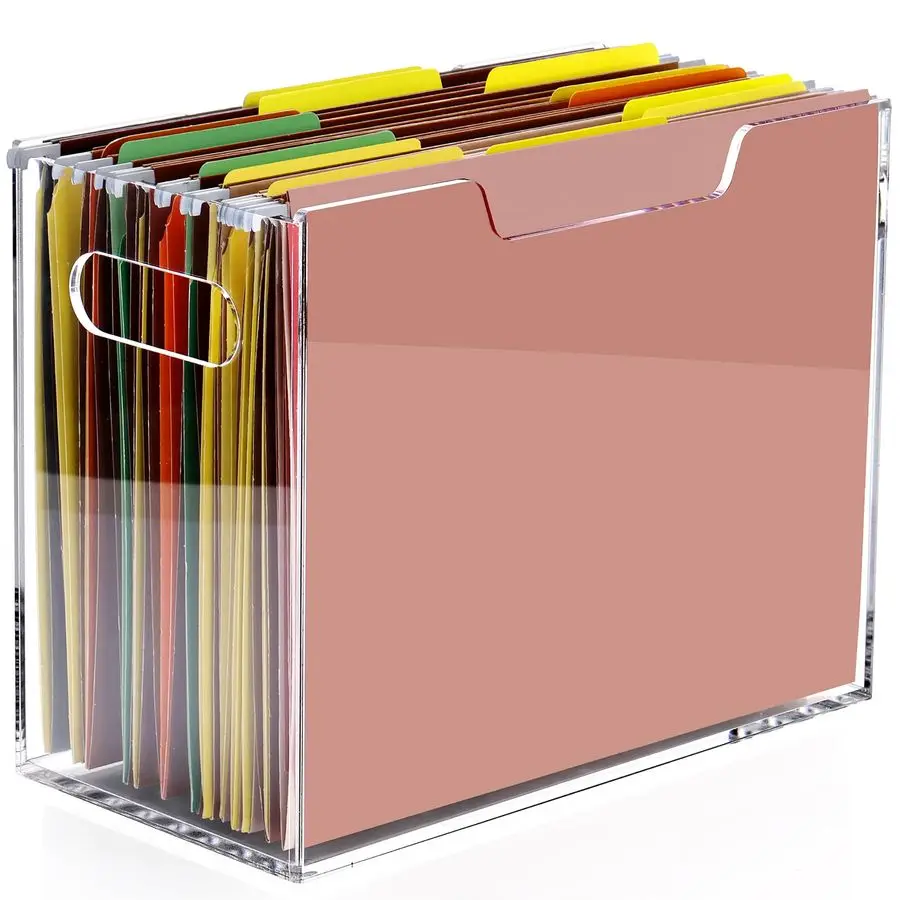 Hanging File Organizer, Letter Size Clear Magazine Rack Folders Holder, Large Capacity Storage Box for Desk Office School, No As
Hanging File Organizer, Letter Size Clear Magazine Rack Folders Holder, Large Capacity Storage Box for Desk Office School, No As