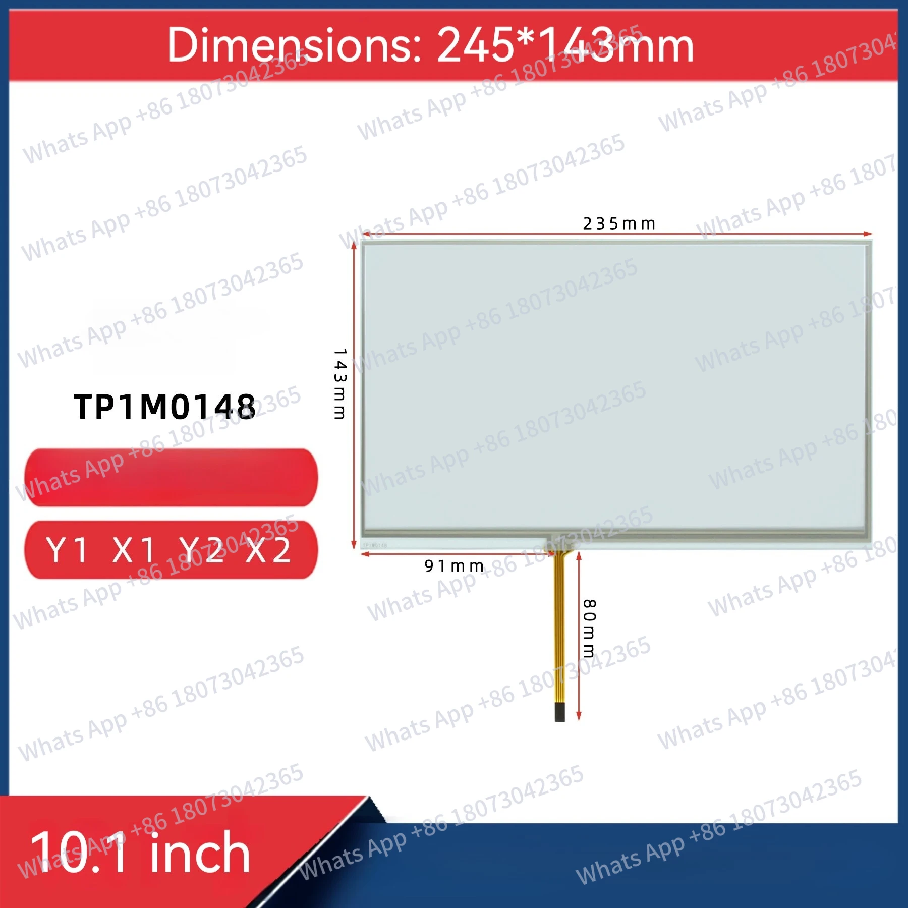 10,1-дюймовый 10,2-дюймовый 235*143-дюймовый четырехпроводной резистор tp1M0148 промышленный сенсорный экран для рукописного ввода
10,1-дюймовый 10,2-дюймовый 235*143-дюймовый четырехпроводной резистор tp1M0148 промышленный сенсорный экран для рукописного ввода