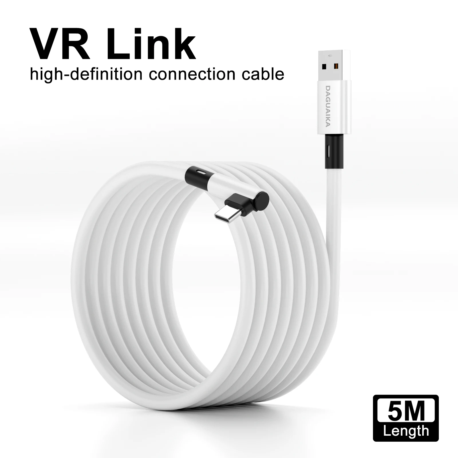 VR Link Cable for Meta Quest 3s Accessories USB 3 Type C Cable Data Transfer Fast Charging for Oculus Quest 3S Accessories 5m
VR Link Cable for Meta Quest 3s Accessories USB 3 Type C Cable Data Transfer Fast Charging for Oculus Quest 3S Accessories 5m