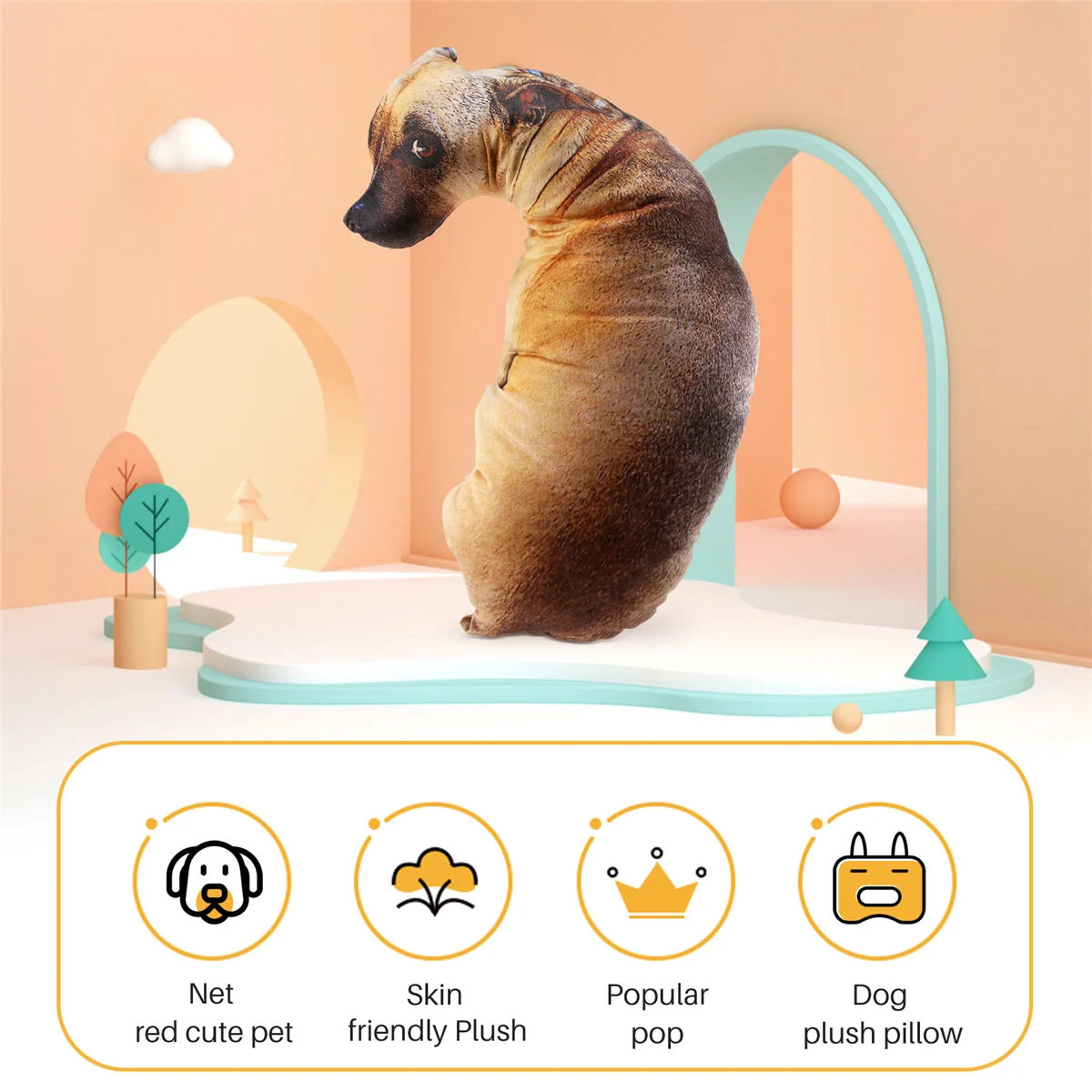 【New User-Coupon!】Simulated dog pillow
【New User-Coupon!】Simulated dog pillow