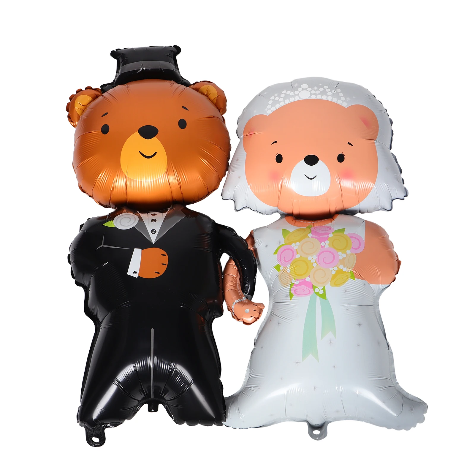 2pcs Wedding Bear Balloon Groom and Bride Bear Balloon Valentine's Day Decoration Wedding Bridal Shower Aluminum Film 117X46cm
2pcs Wedding Bear Balloon Groom and Bride Bear Balloon Valentine's Day Decoration Wedding Bridal Shower Aluminum Film 117X46cm