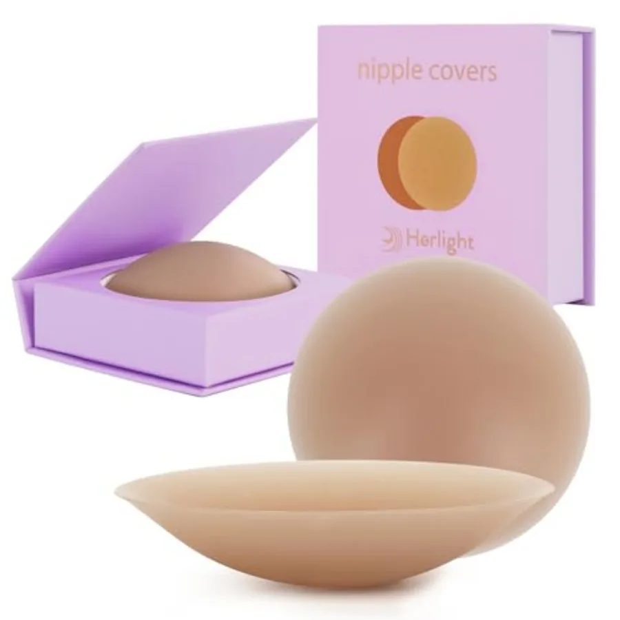 Nple Covers Women Reusable Sticky Silicone Nple Covers, ams Inse Wasable Design wit Travel Box
Nple Covers Women Reusable Sticky Silicone Nple Covers, ams Inse Wasable Design wit Travel Box