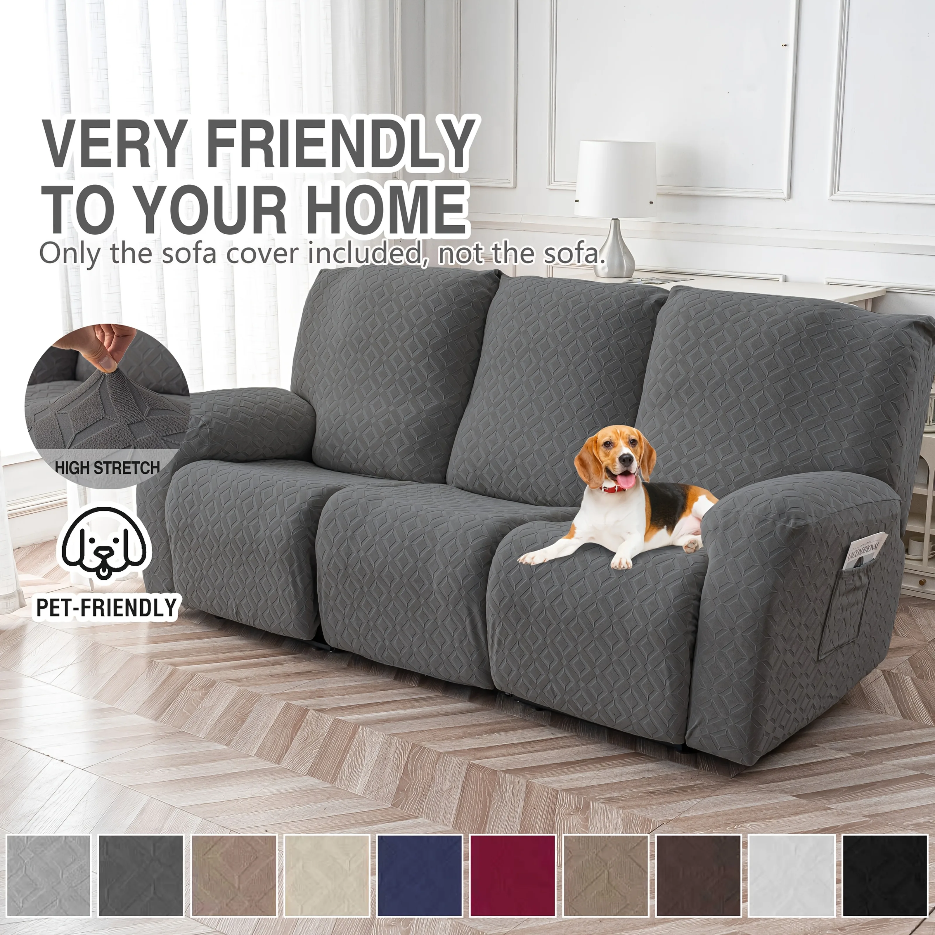 Modern Classic Stretchy Sofa Cover for L-Shaped Sectional - Pet-Friendly, Machine Washable, Soft Beige/Taupe, Universal Fit for
Modern Classic Stretchy Sofa Cover for L-Shaped Sectional - Pet-Friendly, Machine Washable, Soft Beige/Taupe, Universal Fit for