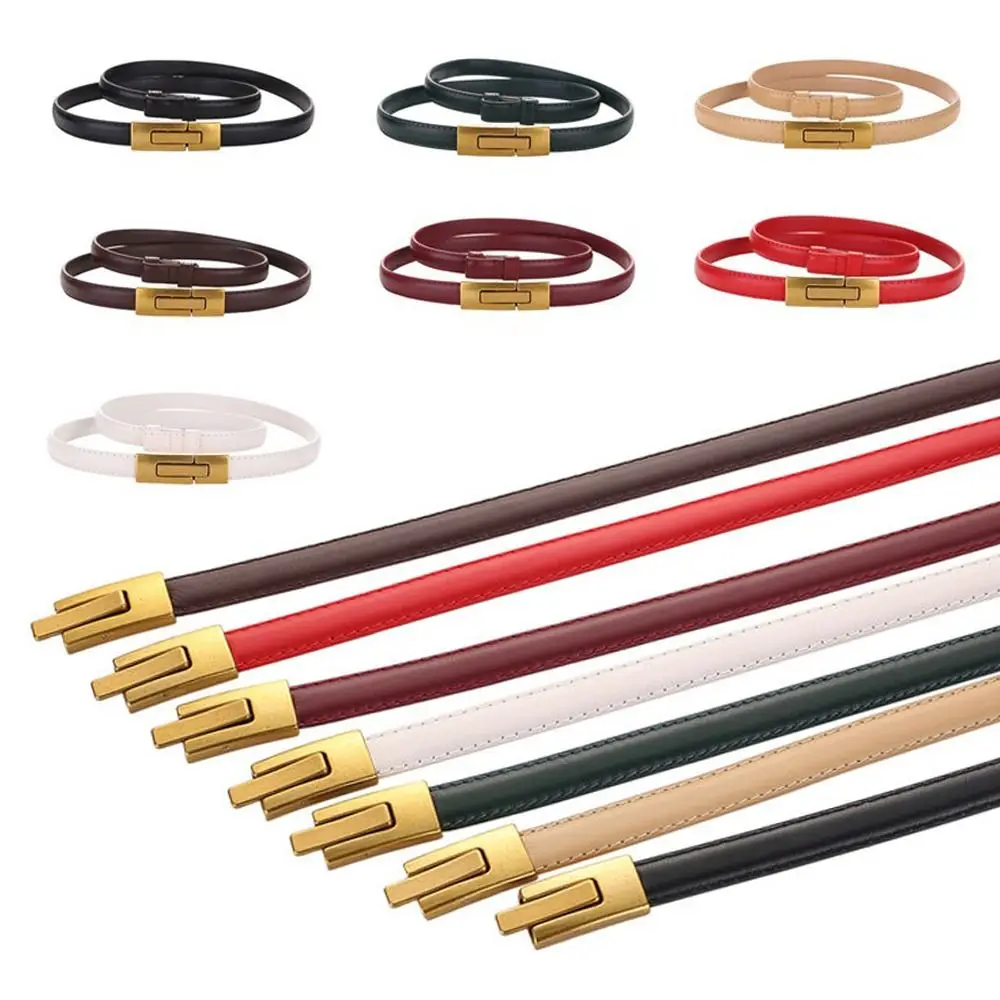 Casual Metal Alloy Buckle Genuine Leather Belt Versatile Luxury Design Waist Strap Thin Waistband For Women Girls
Casual Metal Alloy Buckle Genuine Leather Belt Versatile Luxury Design Waist Strap Thin Waistband For Women Girls