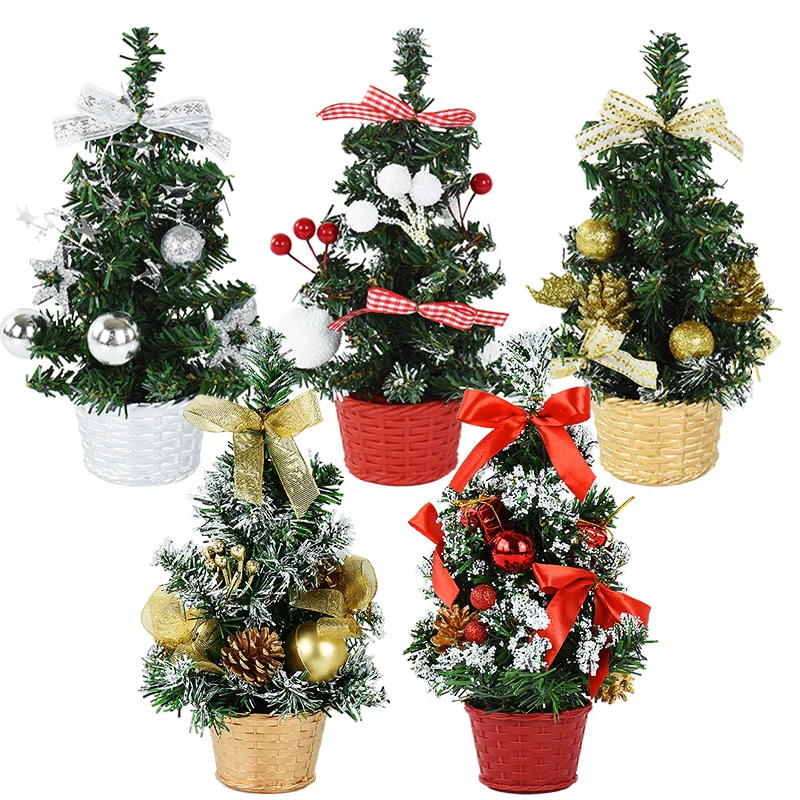 20/29cm Mini Christmas Tree Desktop Ornaments Artificial Plants Pine Needle Tree With Xmas Balls New Year Party Home Decor Gifts
20/29cm Mini Christmas Tree Desktop Ornaments Artificial Plants Pine Needle Tree With Xmas Balls New Year Party Home Decor Gifts