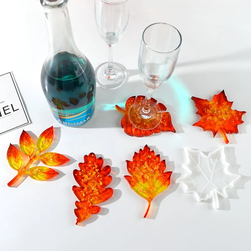 5pcs Reusable Leaves Coaster Mould Silicone Glossy Flexible Silicone Coaster Mould Leaves Texture White Resin Casting Mould
5pcs Reusable Leaves Coaster Mould Silicone Glossy Flexible Silicone Coaster Mould Leaves Texture White Resin Casting Mould