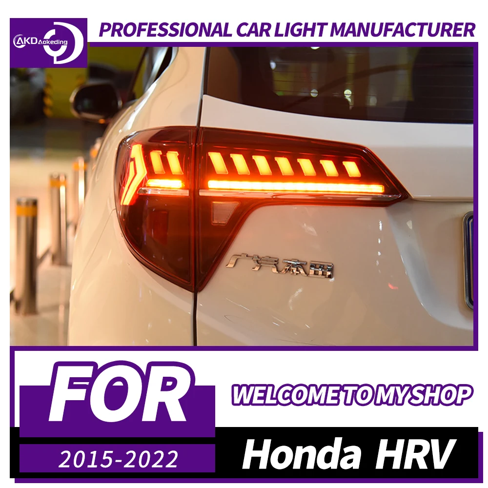 Задний фонарь AKD для Honda HRV HR-V, светодиодный задний фонарь 2015-2022, HR-V, задний противотуманный тормозной сигнал поворота, автомобильные аксессуары
Задний фонарь AKD для Honda HRV HR-V, светодиодный задний фонарь 2015-2022, HR-V, задний противотуманный тормозной сигнал поворота, автомобильные аксессуары