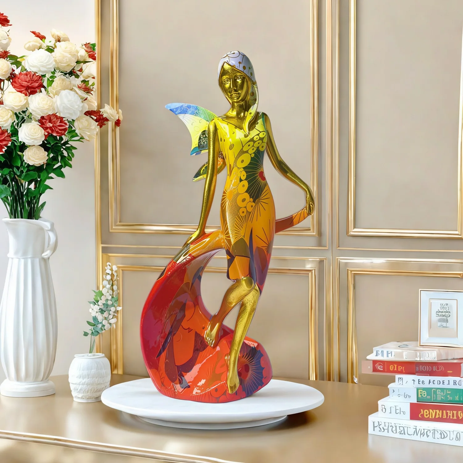 Artistic Angel Girl Statue Resin Figurine Home Decor Living Room Entryway Office Business Gift
Artistic Angel Girl Statue Resin Figurine Home Decor Living Room Entryway Office Business Gift