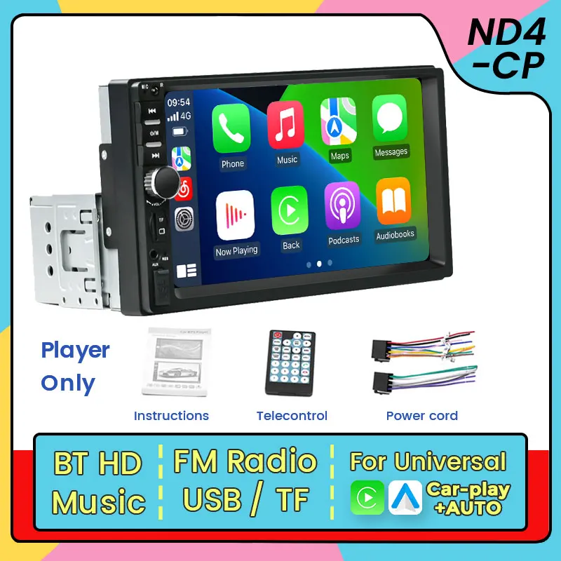 7 Inch Carplay Android Auto Universal MP5 display FM Radio Touch Screen Player Car Multimedia Stereo Support Mirror Link USB TF
7 Inch Carplay Android Auto Universal MP5 display FM Radio Touch Screen Player Car Multimedia Stereo Support Mirror Link USB TF