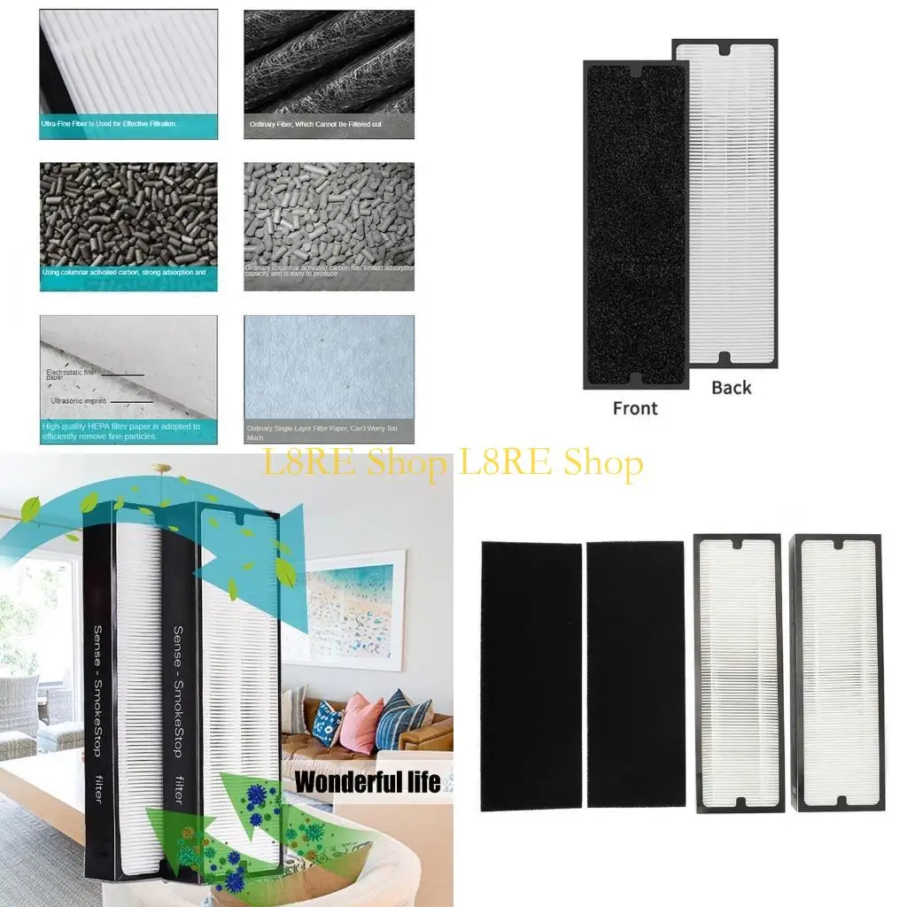 L8RE 2 Pieces Plastic Air Purifier Filter HEPA Filter Replacement Air Cleaners Filter Replacement Filter for Blueair
L8RE 2 Pieces Plastic Air Purifier Filter HEPA Filter Replacement Air Cleaners Filter Replacement Filter for Blueair