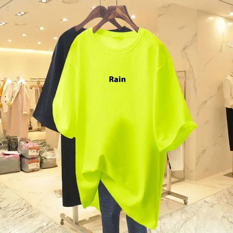 Women's Fashion Letter Loose Tshirt Summer New Short Sleeve Loose O-neck 100 Cotton Versatile Pullover Lady Basics Top Tee M-6XL
Women's Fashion Letter Loose Tshirt Summer New Short Sleeve Loose O-neck 100 Cotton Versatile Pullover Lady Basics Top Tee M-6XL