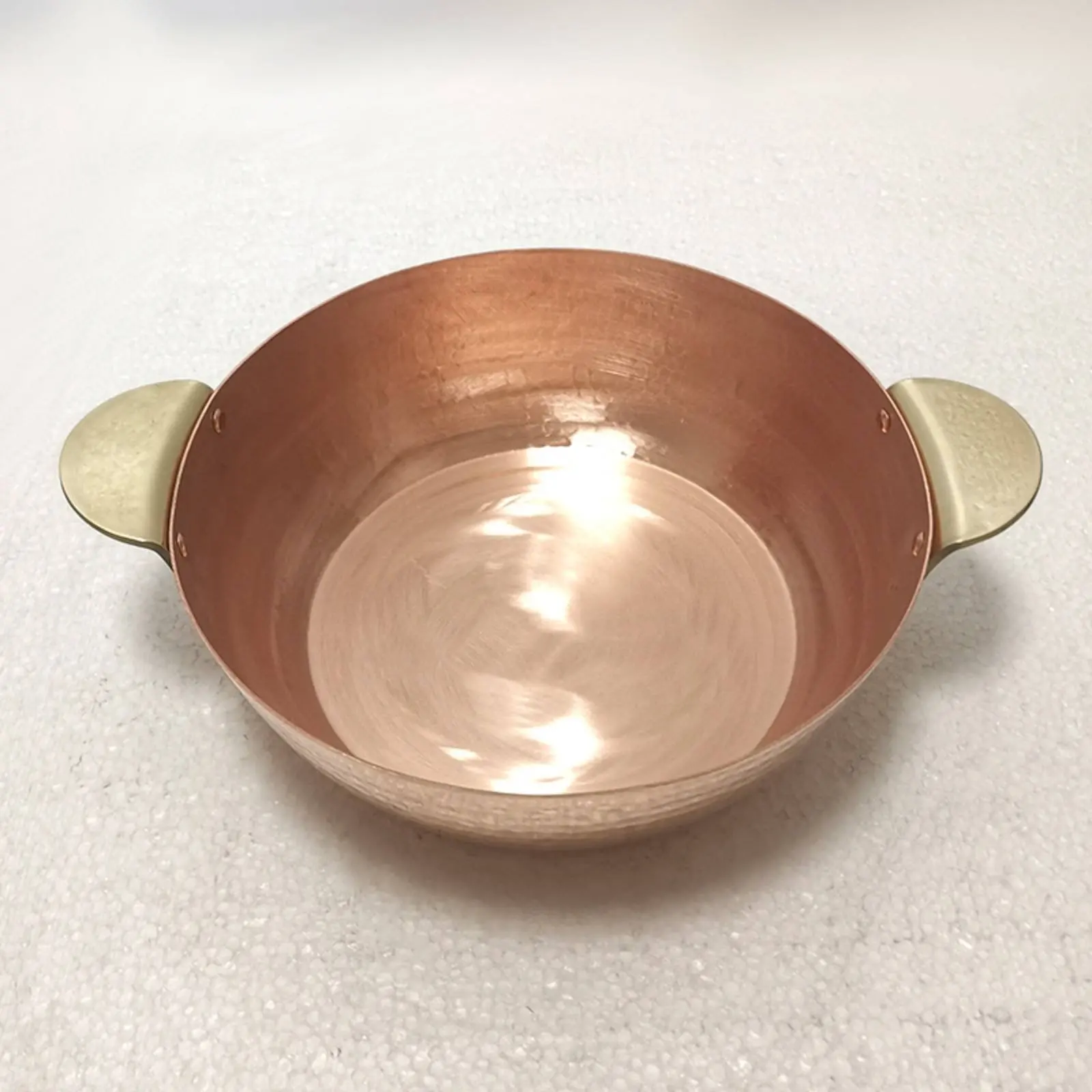 Double Handle Copper Bowl Even Heating Induction Copper Warming Pot Kitchenware Thickened Wall for Restaurant
Double Handle Copper Bowl Even Heating Induction Copper Warming Pot Kitchenware Thickened Wall for Restaurant