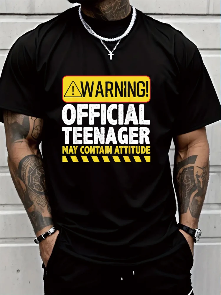 Предупреждение! Футболка мужская Свободная с коротким рукавом, официальная одежда для подростков, топы для мужчин
Предупреждение! Футболка мужская Свободная с коротким рукавом, официальная одежда для подростков, топы для мужчин