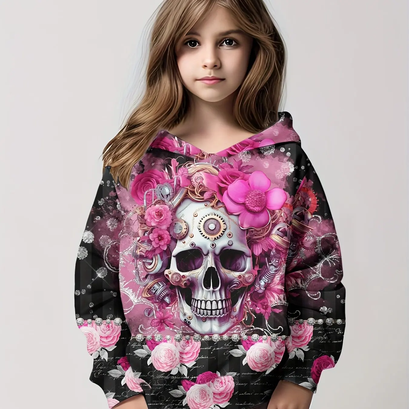 Kids Clothes Girl Hoodies Long Sleeve 3D Skull Print Children Spring Fall Clothes Casual Stylish Outdoor Boy Girl Clothes Tops
Kids Clothes Girl Hoodies Long Sleeve 3D Skull Print Children Spring Fall Clothes Casual Stylish Outdoor Boy Girl Clothes Tops