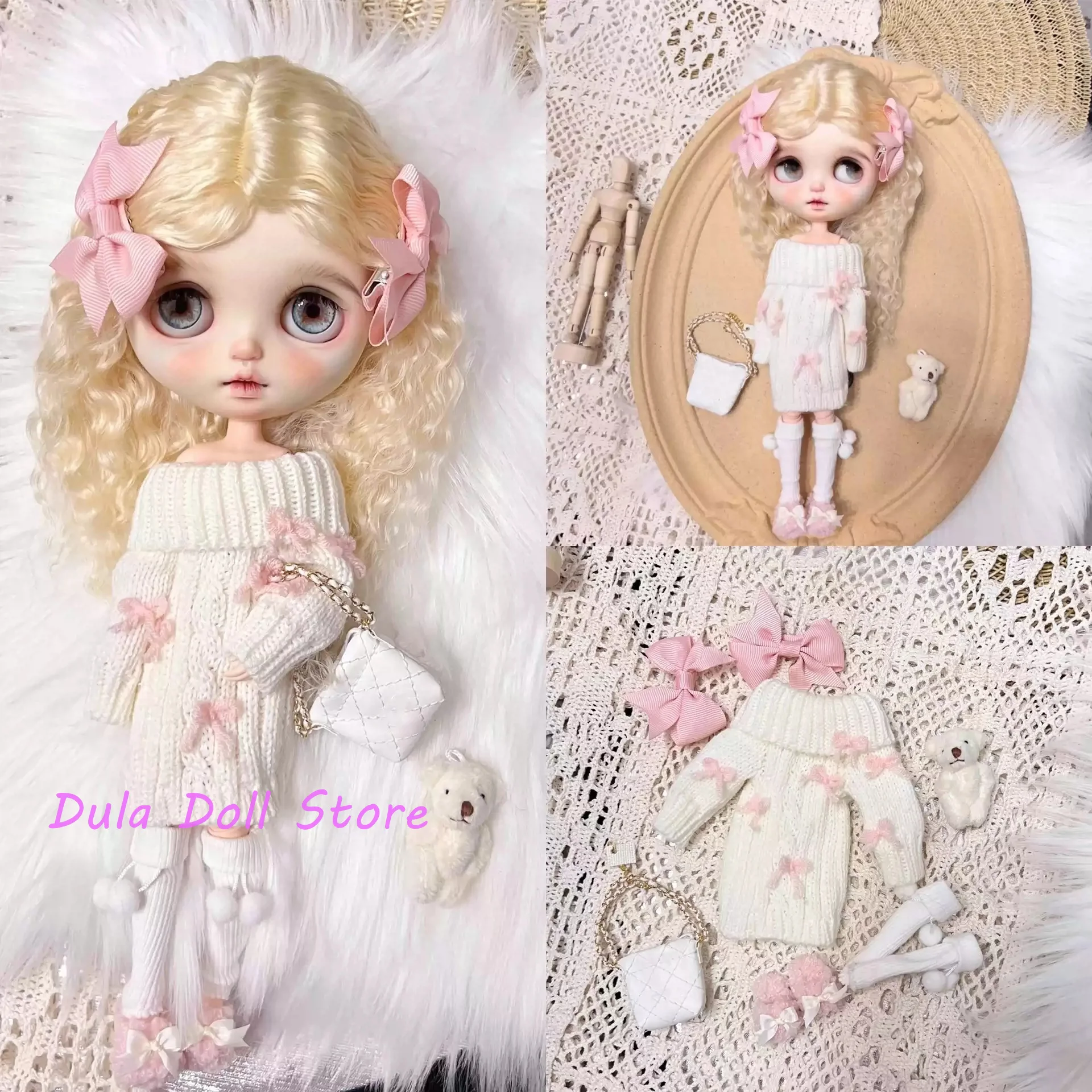 Dula Doll Clothes Dress Knitted sweater set Blythe ob24 ob22 Azone Licca ICY JerryB 1/6 Bjd Doll Accessories
Dula Doll Clothes Dress Knitted sweater set Blythe ob24 ob22 Azone Licca ICY JerryB 1/6 Bjd Doll Accessories