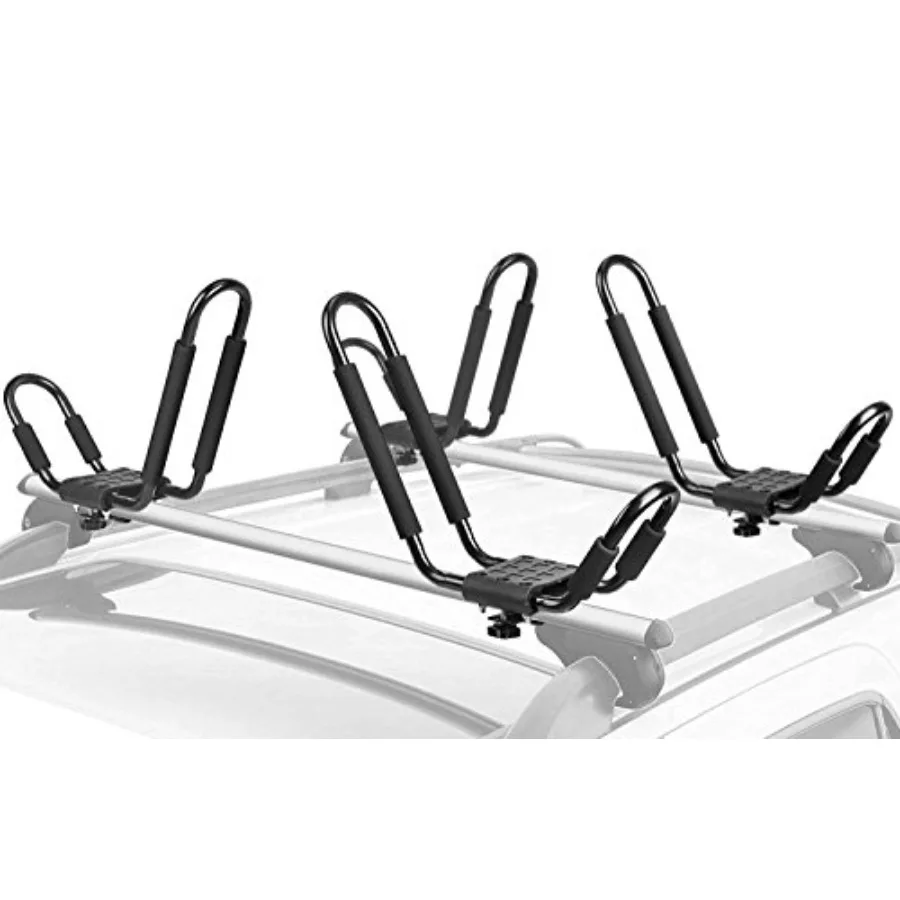 Kayak Rack 2 Pair J Bar for Canoe Surf Board SUP On Roof Top Mount Crossbar with 4 pcs Tie Down Straps
Kayak Rack 2 Pair J Bar for Canoe Surf Board SUP On Roof Top Mount Crossbar with 4 pcs Tie Down Straps
