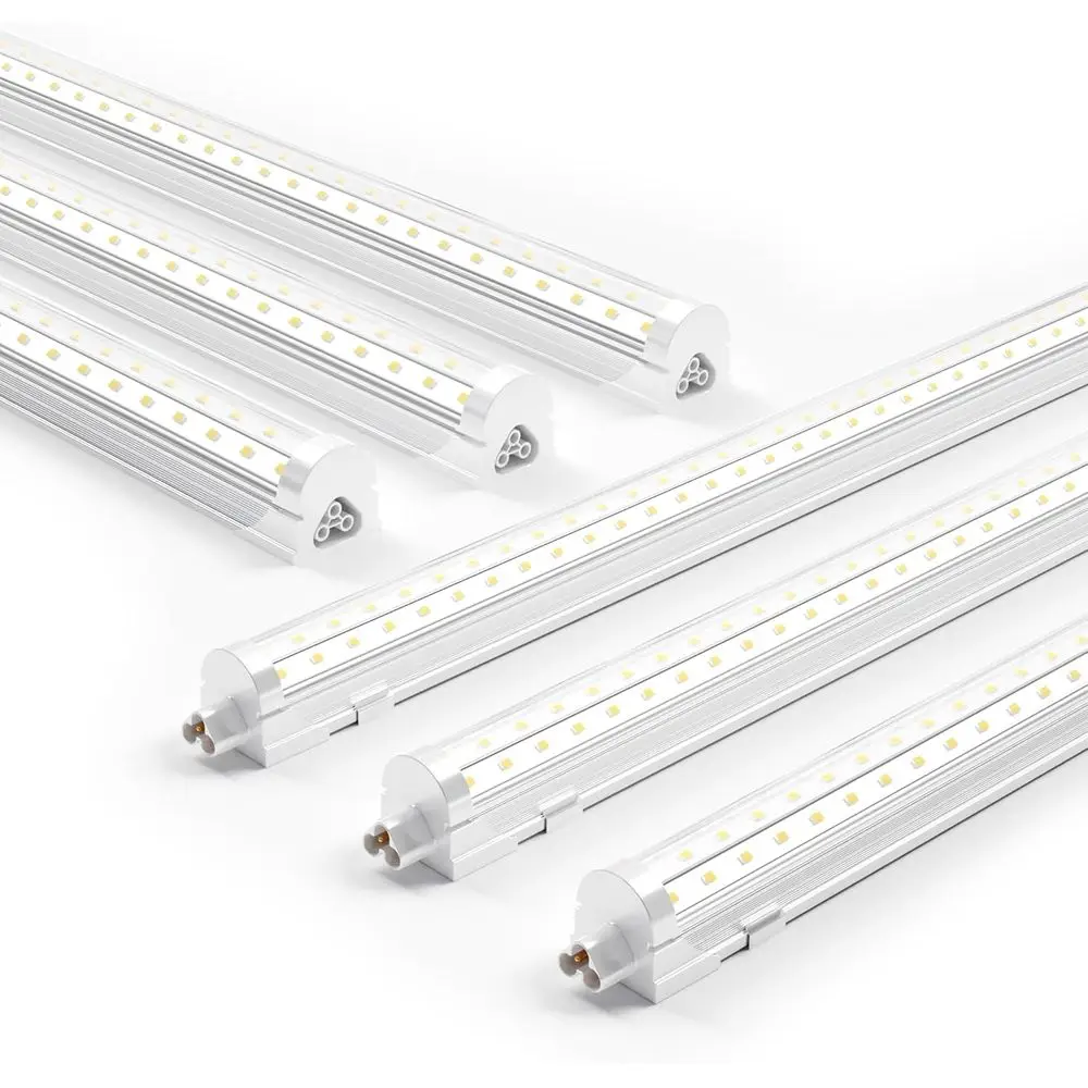 6-Pack 36W 4T LED Shop Lights, 5000LM 6000K Daylight, T8 Commercial Bay Lighting, Suitable for Garage/Basement, Linkable, Plug &
6-Pack 36W 4T LED Shop Lights, 5000LM 6000K Daylight, T8 Commercial Bay Lighting, Suitable for Garage/Basement, Linkable, Plug &