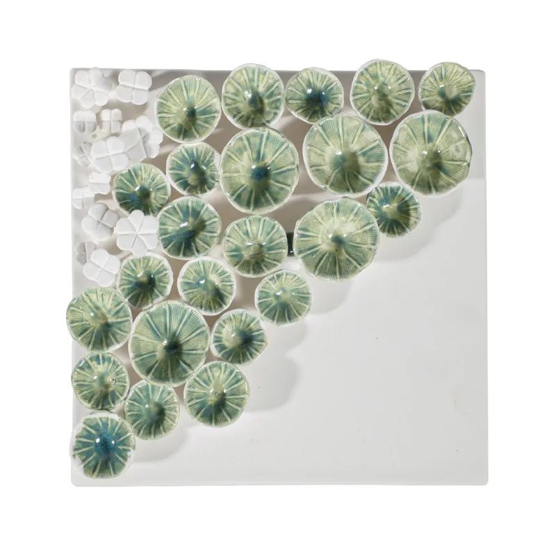 Porcelain plate painting lotus leaf creative ceramic flower home jewelry living room wall crafts
Porcelain plate painting lotus leaf creative ceramic flower home jewelry living room wall crafts