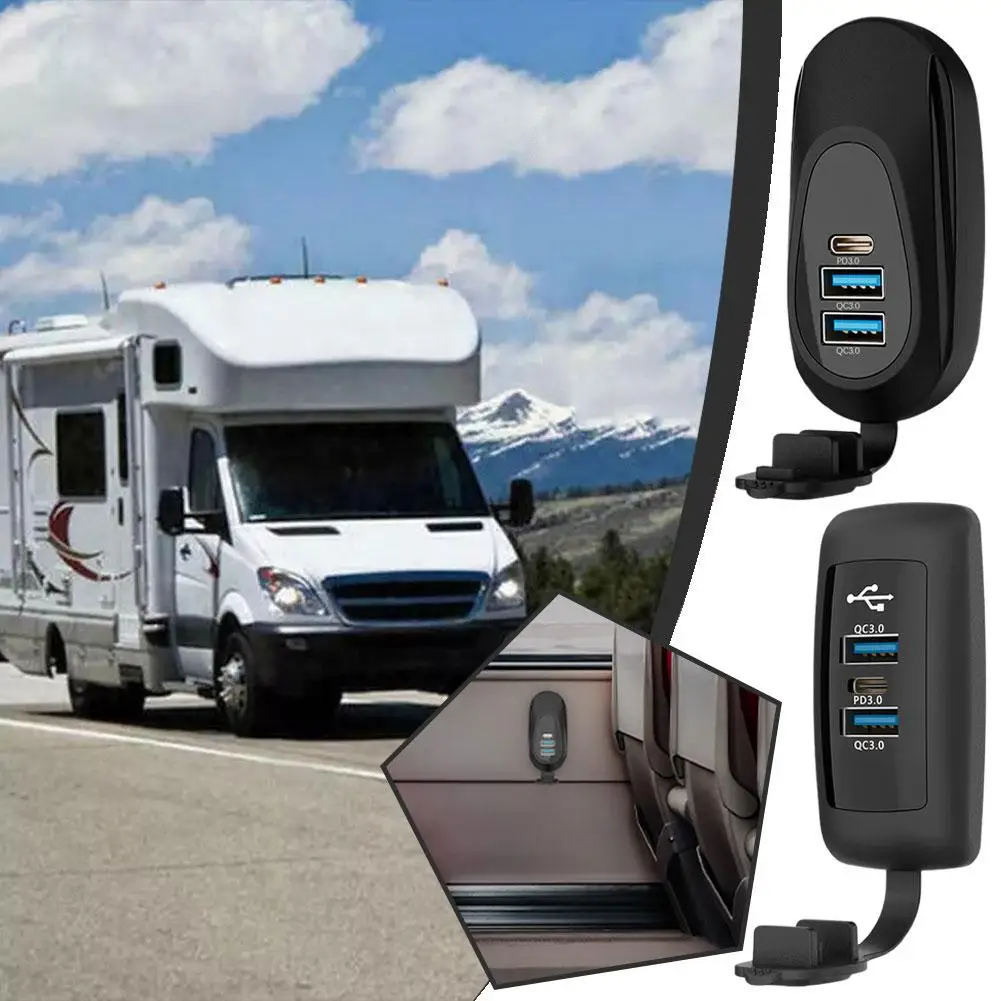 12V USB Car Charging Socket 60W Dual QC3.0 USB A & PD3.0 Type C USB Outlet Car Fast Charging Adapter For 12V Car Marine Tru A8A6
12V USB Car Charging Socket 60W Dual QC3.0 USB A & PD3.0 Type C USB Outlet Car Fast Charging Adapter For 12V Car Marine Tru A8A6