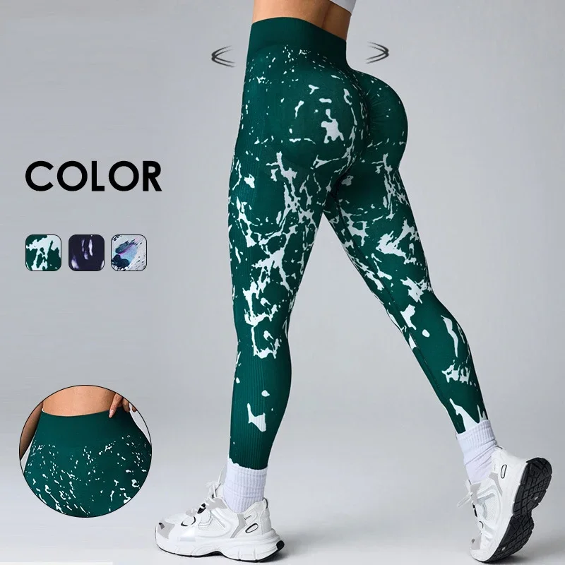Women Gym Tie-dye Yoga Leggings High Waist Sexy Push Up Hip Lift Seamless Fitness Workout Leggings Sports Tights Running Pants
Women Gym Tie-dye Yoga Leggings High Waist Sexy Push Up Hip Lift Seamless Fitness Workout Leggings Sports Tights Running Pants