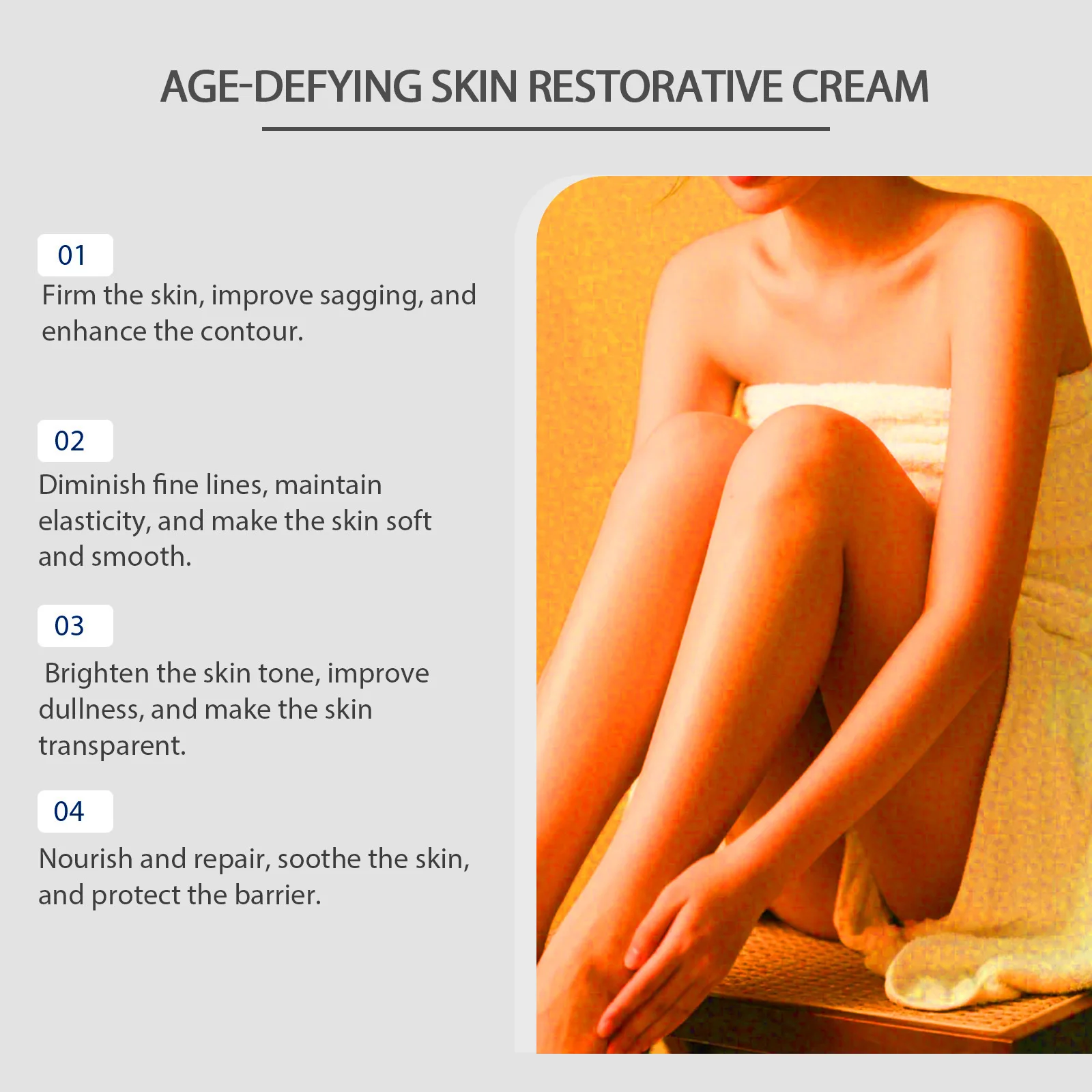 Body Tighten Cream Improving Roughness Enhance Skin Elasticity Brighten Luster Lasting Fragrance Reduce Sagging Body Sooth Cream
Body Tighten Cream Improving Roughness Enhance Skin Elasticity Brighten Luster Lasting Fragrance Reduce Sagging Body Sooth Cream