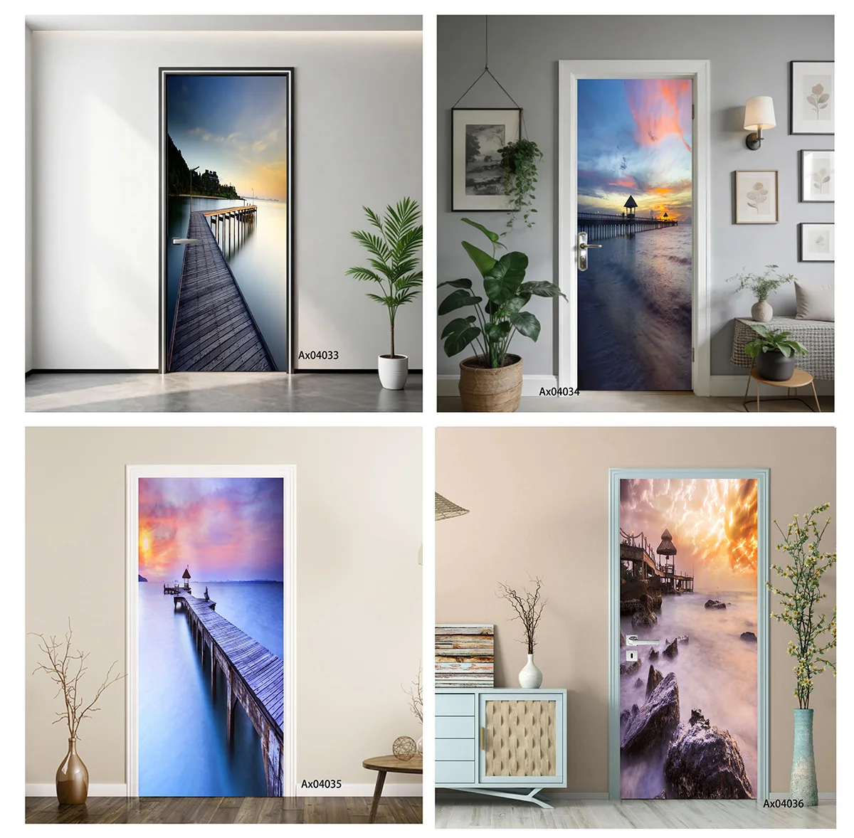 Multi Style Sunset Lakeside & Seaside Wooden Pier Landscape Decor Door Decal, Waterproof Decor for All Indoor Doors
Multi Style Sunset Lakeside & Seaside Wooden Pier Landscape Decor Door Decal, Waterproof Decor for All Indoor Doors