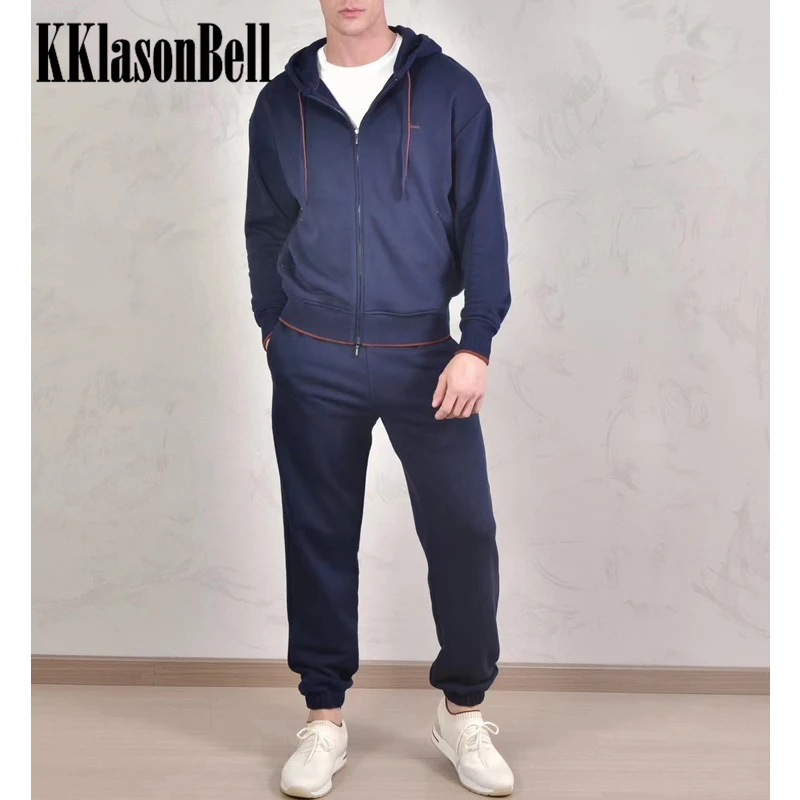 1.18 KKlasonBell Men Cotton 2 Piece Set Hooded Drawstring Letter Zipper Hoodie With Sweatpants
1.18 KKlasonBell Men Cotton 2 Piece Set Hooded Drawstring Letter Zipper Hoodie With Sweatpants