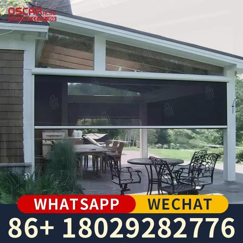 Automatic Outdoor Roller Shades Waterproof PVC Blackout Zip Screen with Remote for Patio Garden Home Use PatioBlinds GardenBlind
Automatic Outdoor Roller Shades Waterproof PVC Blackout Zip Screen with Remote for Patio Garden Home Use PatioBlinds GardenBlind