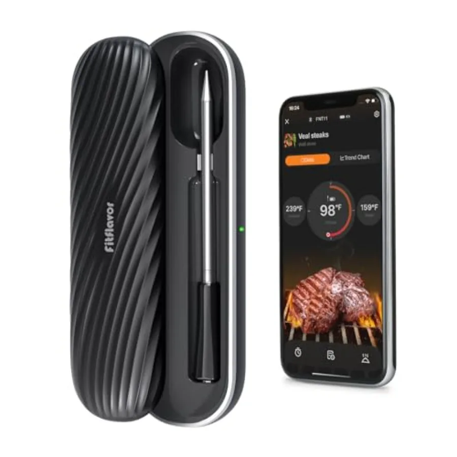 Беспроводной Bluetooth-термометр для мяса на 500 футов, цифровой термометр для гриля, барбекю, приготовления пищи в духовке, для роти
Беспроводной Bluetooth-термометр для мяса на 500 футов, цифровой термометр для гриля, барбекю, приготовления пищи в духовке, для роти